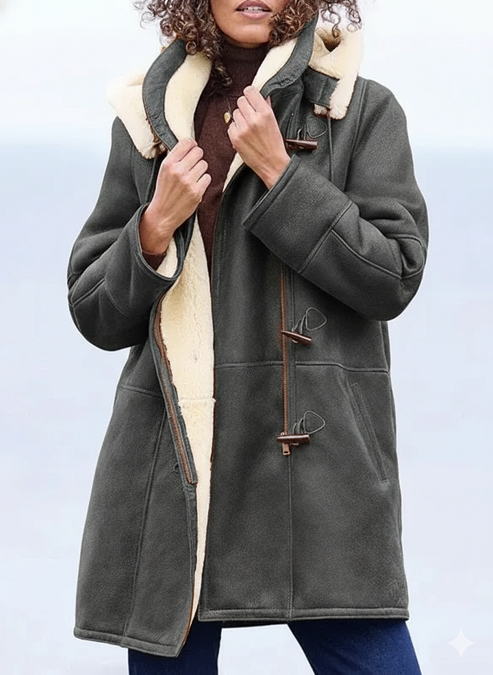 Zulika - معطف من جلد الغزال الصناعي