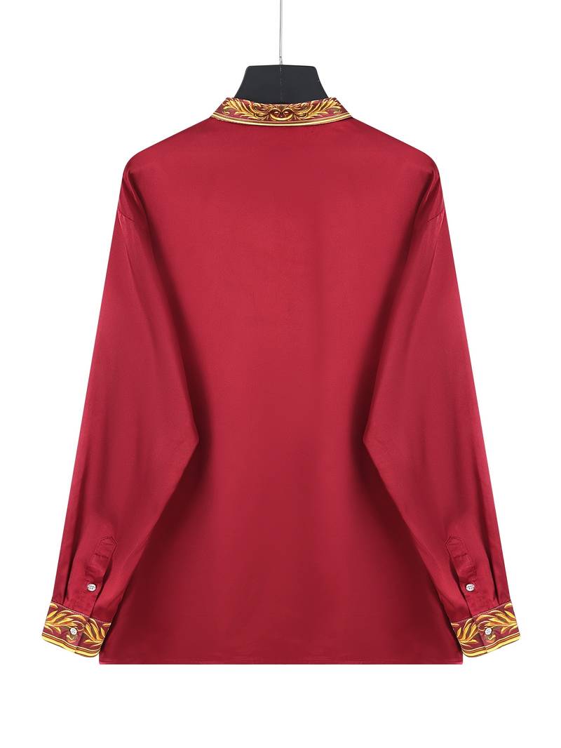 Vygantas - قميص أنيق بأكمام طويلة ومزين بقطع قماشية متنوعة