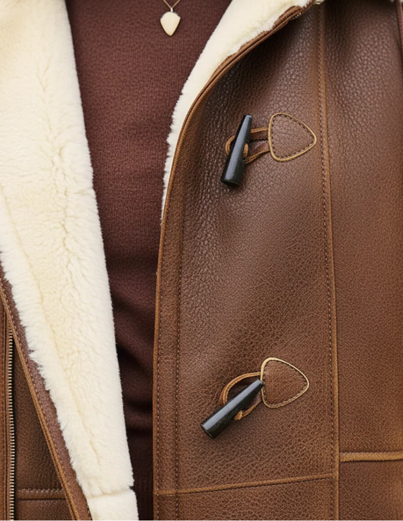 Zulika - معطف من جلد الغزال الصناعي