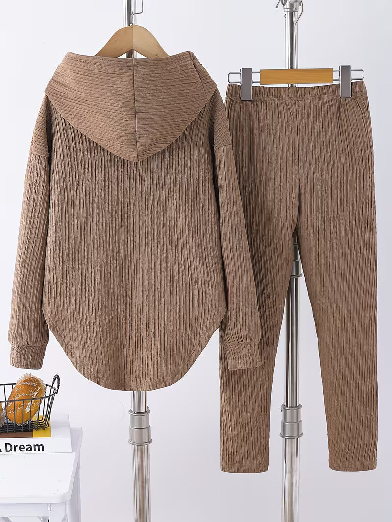 بيرينيكا - بلوزة كاجوال بغطاء رأس وليغينغز