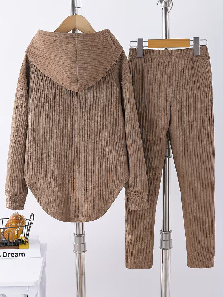 بيرينيكا - بلوزة كاجوال بغطاء رأس وليغينغز