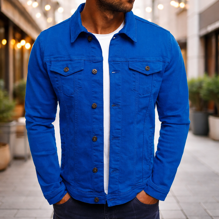 Steponas - جاكيت جينز كاجوال للرجال