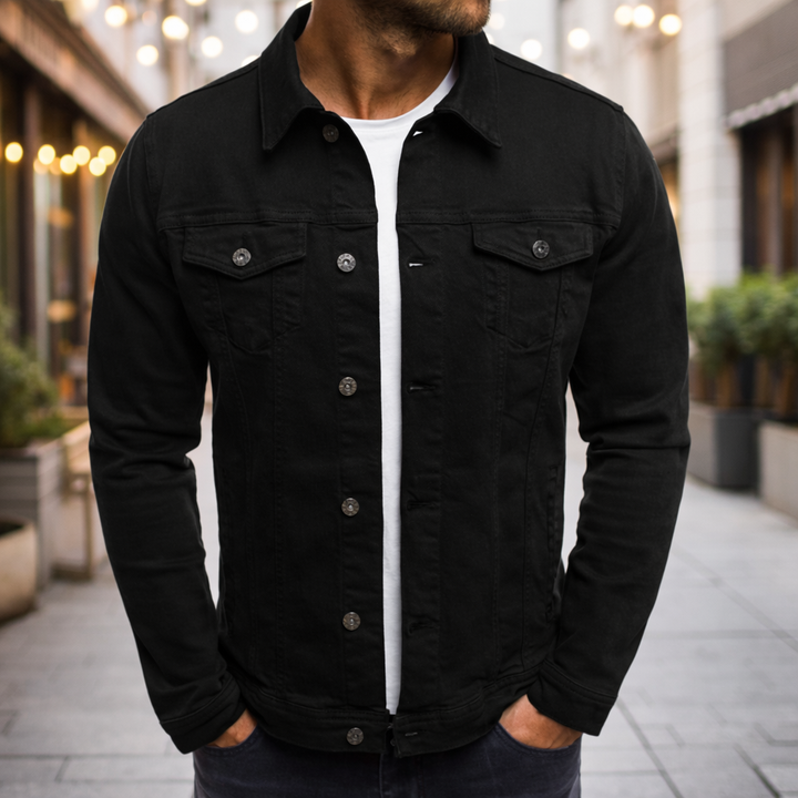 Steponas - جاكيت جينز كاجوال للرجال