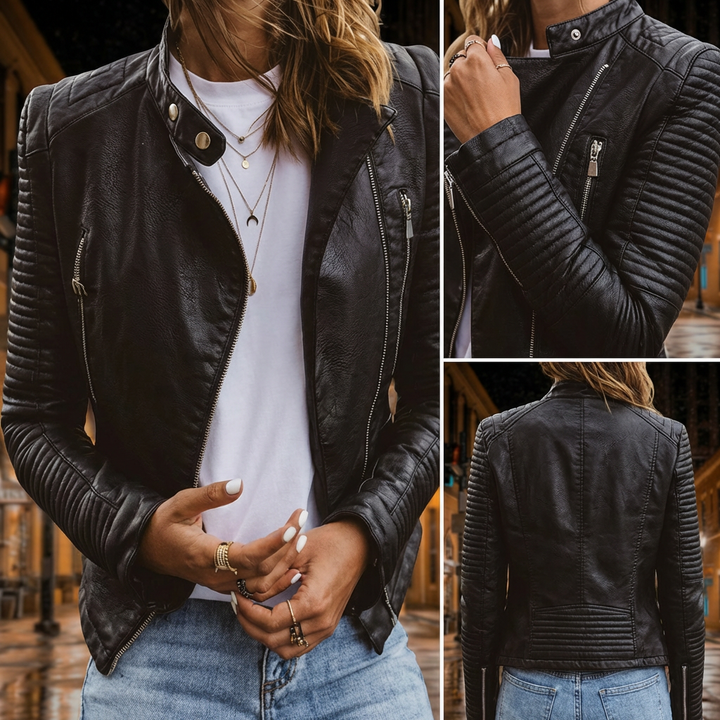 Sidonie - سترة جلدية كلاسيكية