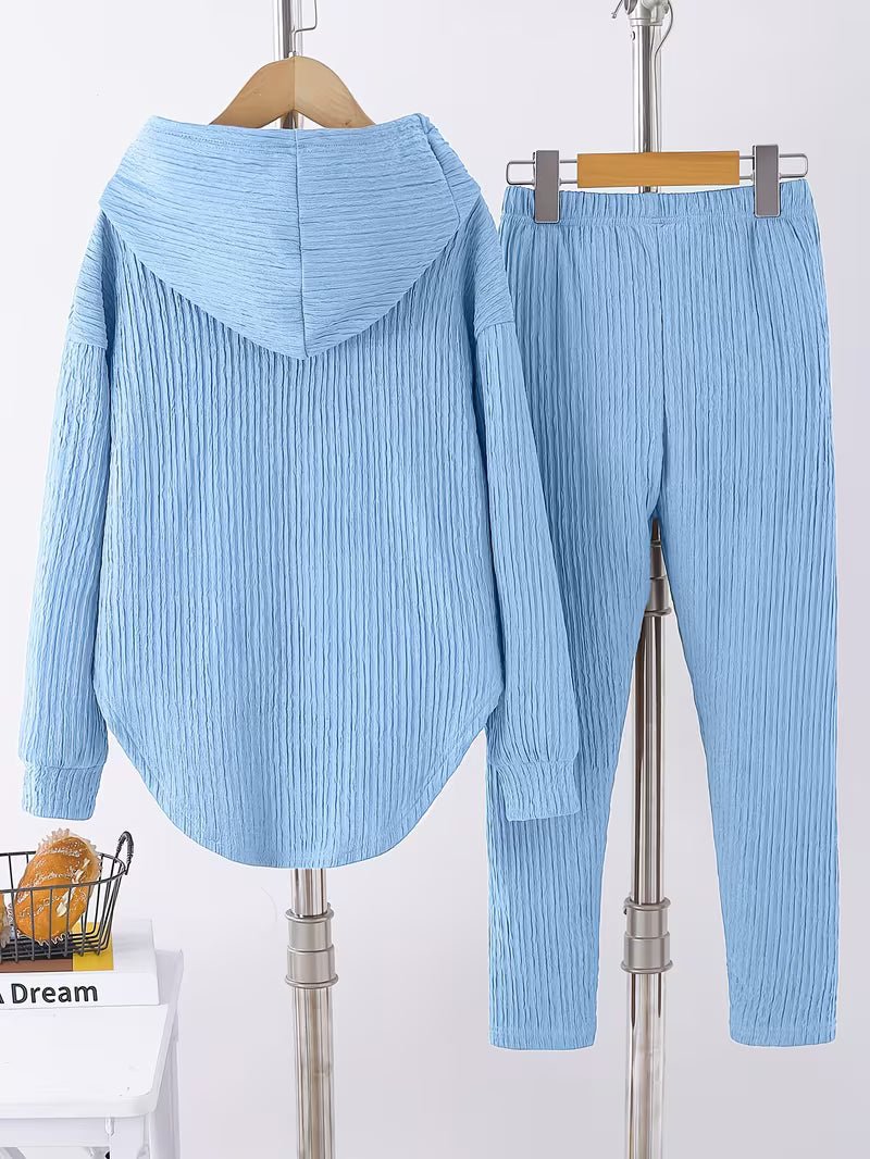 بيرينيكا - بلوزة كاجوال بغطاء رأس وليغينغز