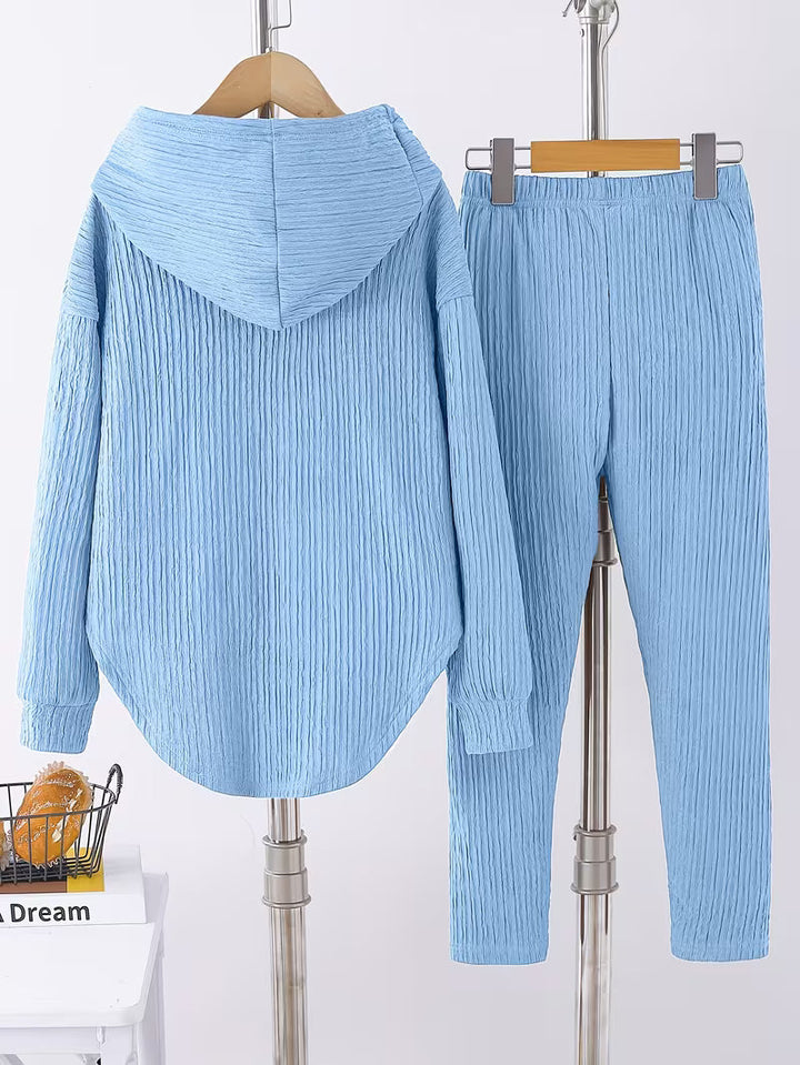 بيرينيكا - بلوزة كاجوال بغطاء رأس وليغينغز