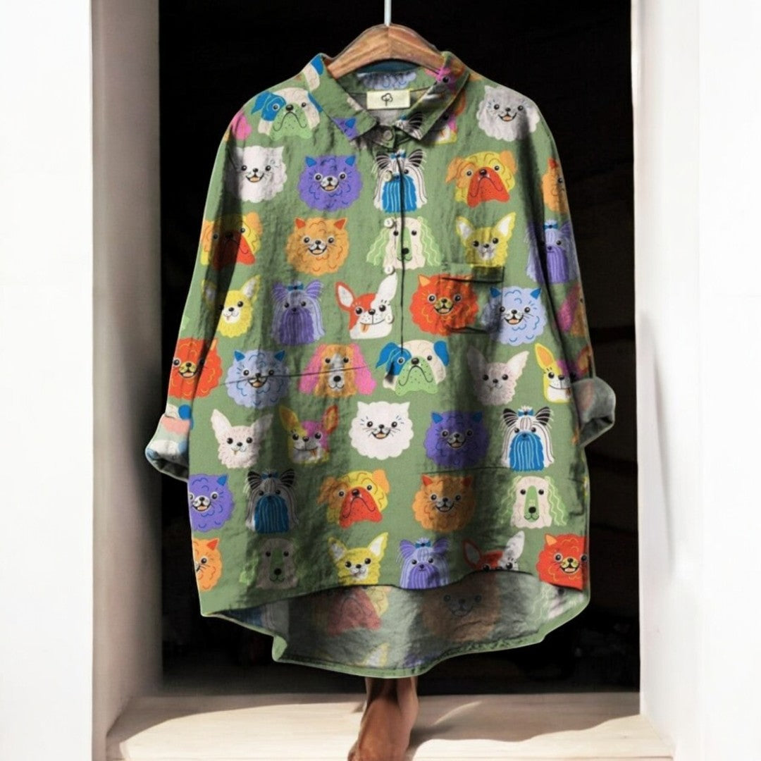 Skaiste - بلوزة حصرية بطبعة كلب