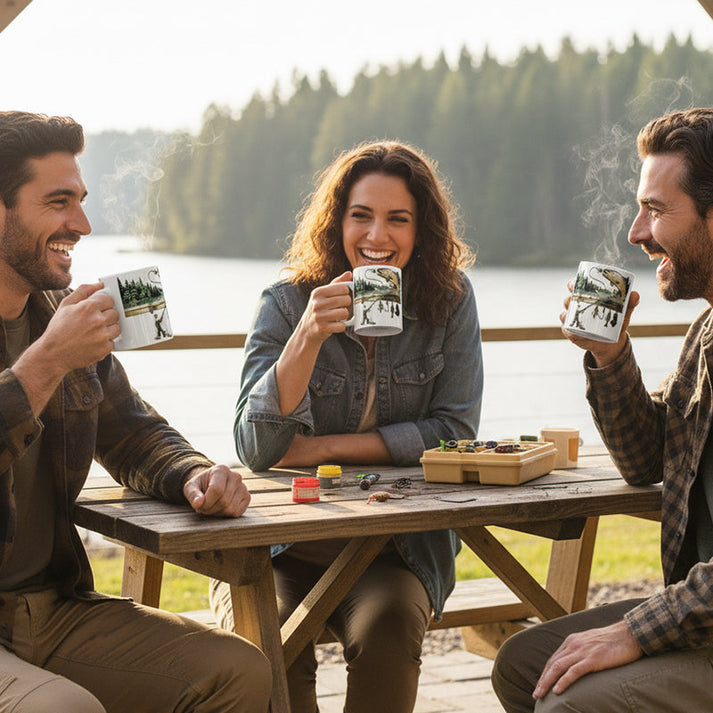 TackleMug - كوب قهوة بزخرفة صيد الأسماك